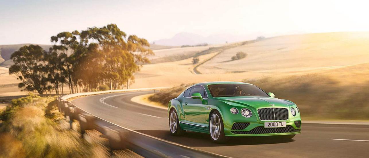 Continental GT Speed Driving Round Bend in South Africa