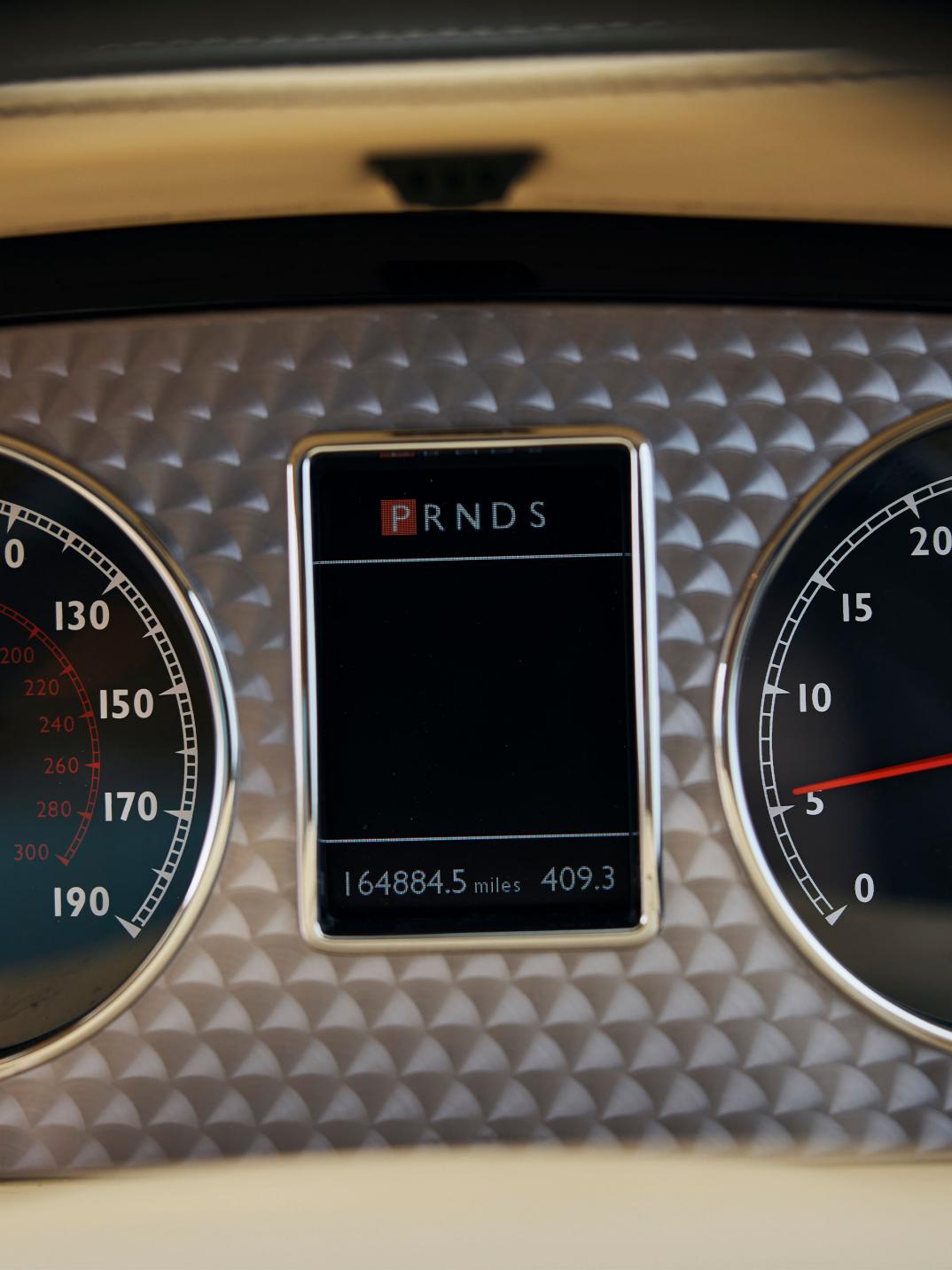 Dashboard of Hubert de Pelet's Bentley Arnage T.