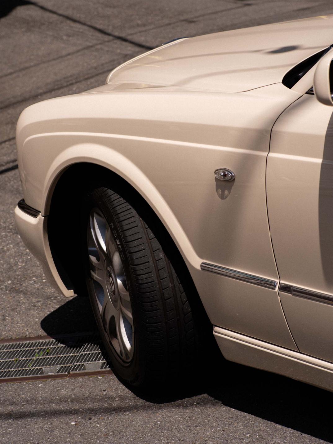 Close up of Kota's Bentley Arnage.