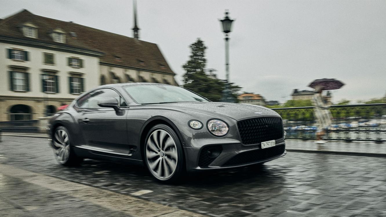Leyla Hajrovic driving her Bentley Continental GT.