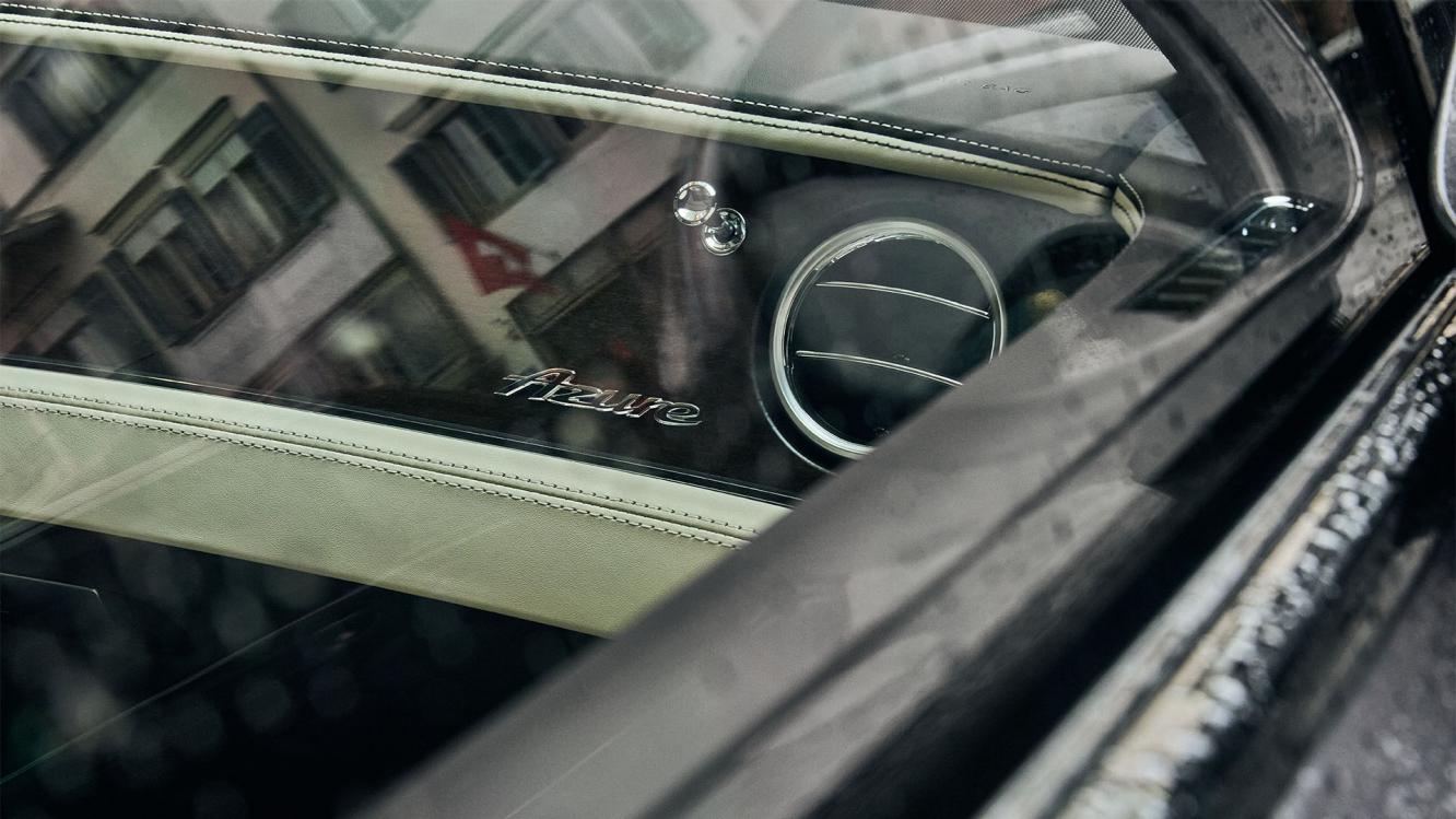 Fascia as seen throught the window of Leyla Hadjrovic's Bentley Continental GT.