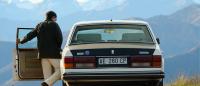Riccardo getting into his Bentley Mulsanne Turbo.
