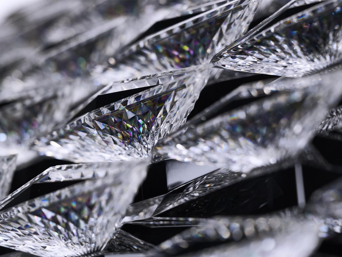 Close up of the diamond pattern used on the Bentley Torcal.