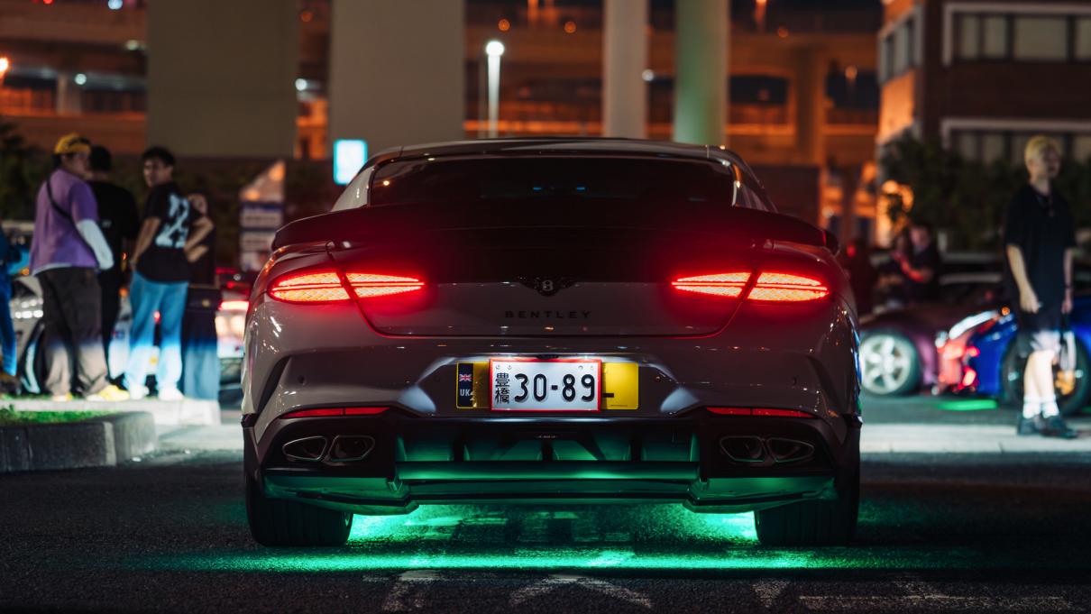 Back end of Bentley Supersports.