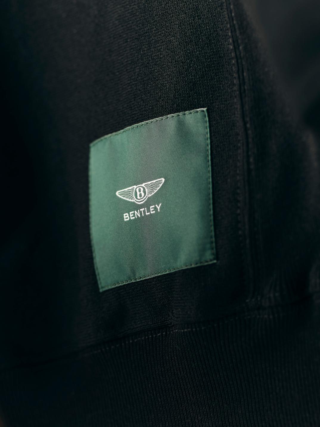 Close up of the Bentley patch on the inside of the 1919 Collection