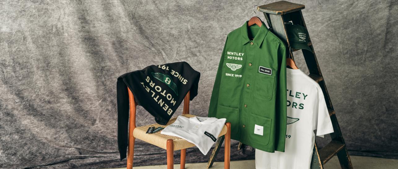 A number of items from the 1919 Collection positoned carefully in a studio environment
