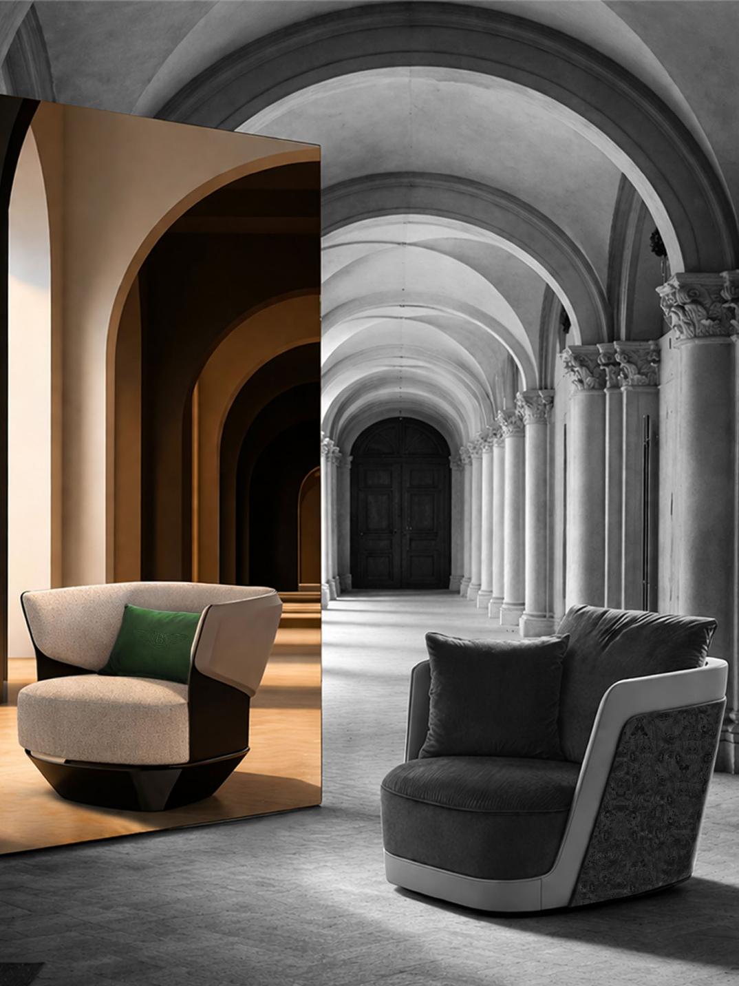 Hubert de Pelet sat in the driver's seat and his dog in the passenger footwell of his Bentley Arnage T.