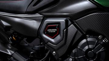Limited Edition insignia on Bentley Ducati Diavel V4 motorbike