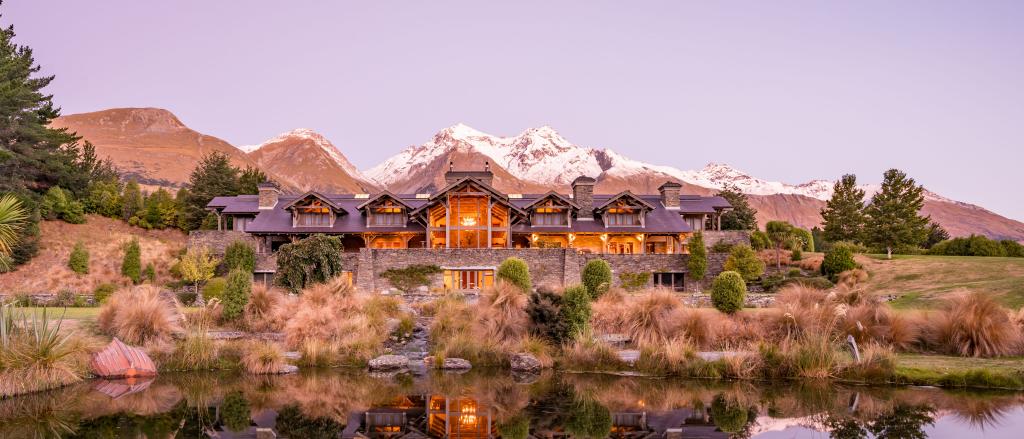 Landscape image of Villa with reflection on lake on as part of Extraordinary Journey New Zealand by Bentley