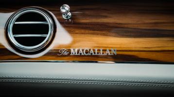 The Macallan Fascia set in Open Pore Koa veneer with Metal Bulls Eye Vent in view.