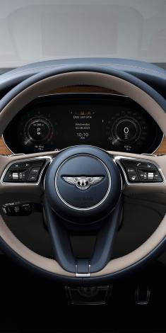 Bentley Bentayga Azure Steering Wheel with Azure graphics display
