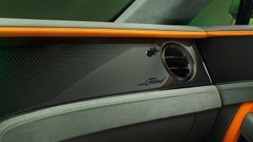 Close up of the Carbon Fibre veneer available in the new hybrid Bentley Continental GT Speed