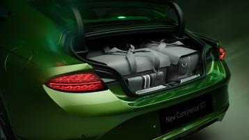 Bespoke fitted leather luggage for the Continental GT in the new hybrid Bentley Continental GT Speed