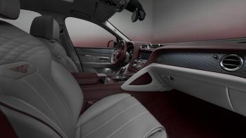 Front cross cabin of the Bentayga Atelier Edition Rubino Red specification