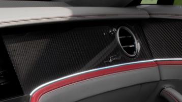 Close up of the handcrafted veneer in the new Flying Spur Speed