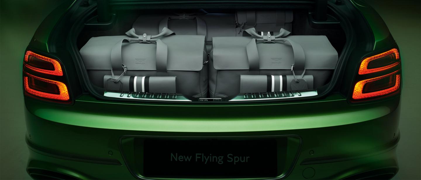 The new Leather Luggage set designed for the new Bentley Flying Spur Speed