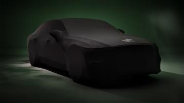 The new Flying Spur Speed under the fitted indoor car cover