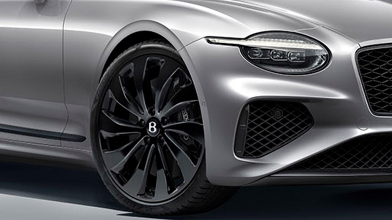 Close up of the Black Design Specification features available on the new Continental GT