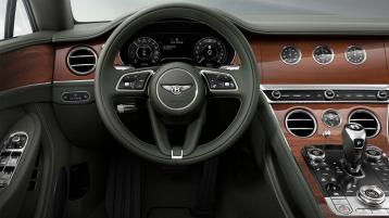 Drivers view of the new hybrid Bentley Continental GT 
