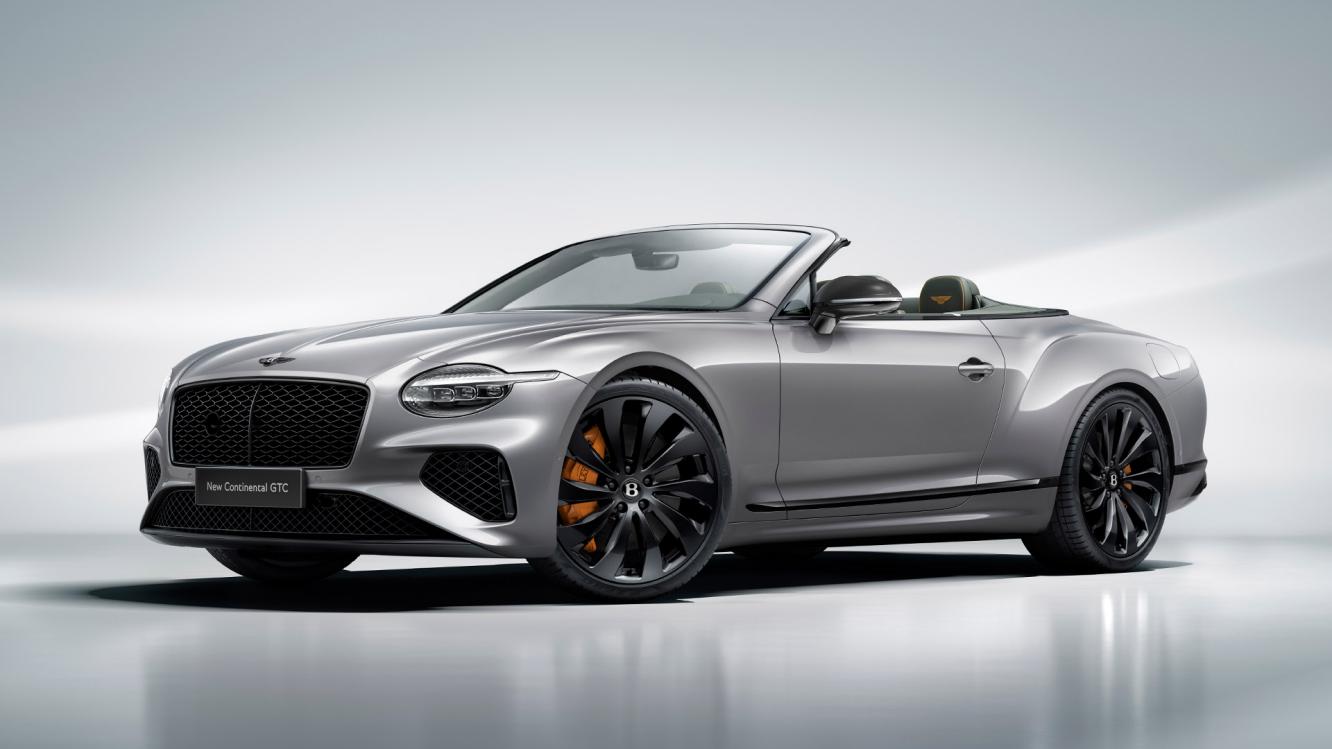 Black Design Specification which is available on the Continental GT Convertible and include Black Brightware and a Black 22 inch Directional Wheel