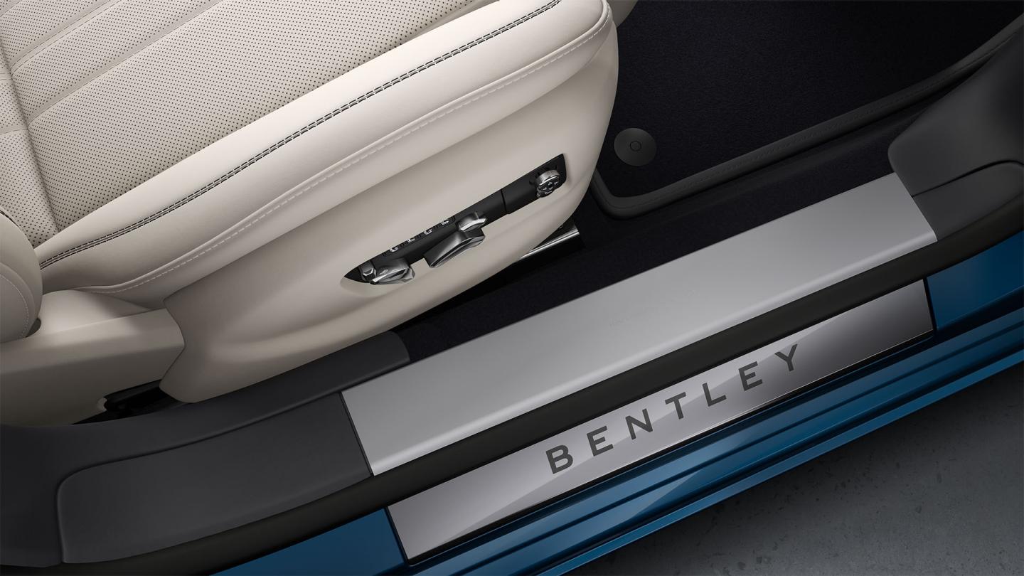 Treadplate inside the Bentley Flying Spur.