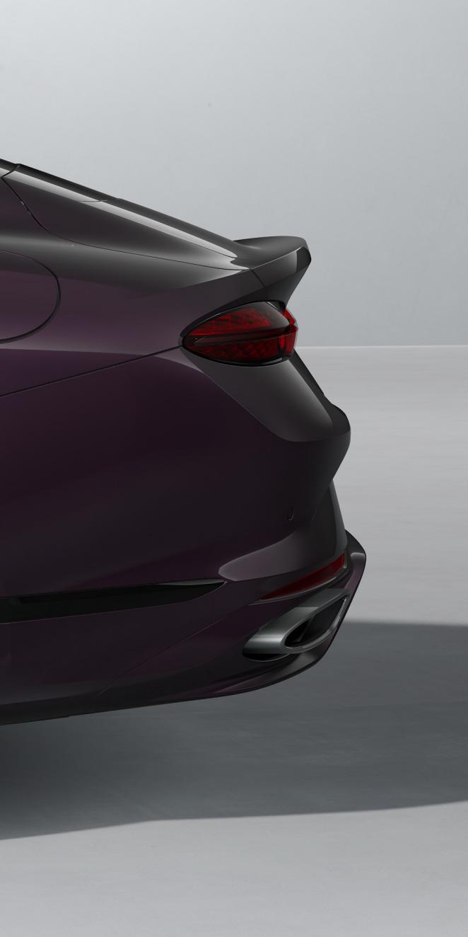 Close up of the 22" Mulliner exclusive painted and polished directional wheel