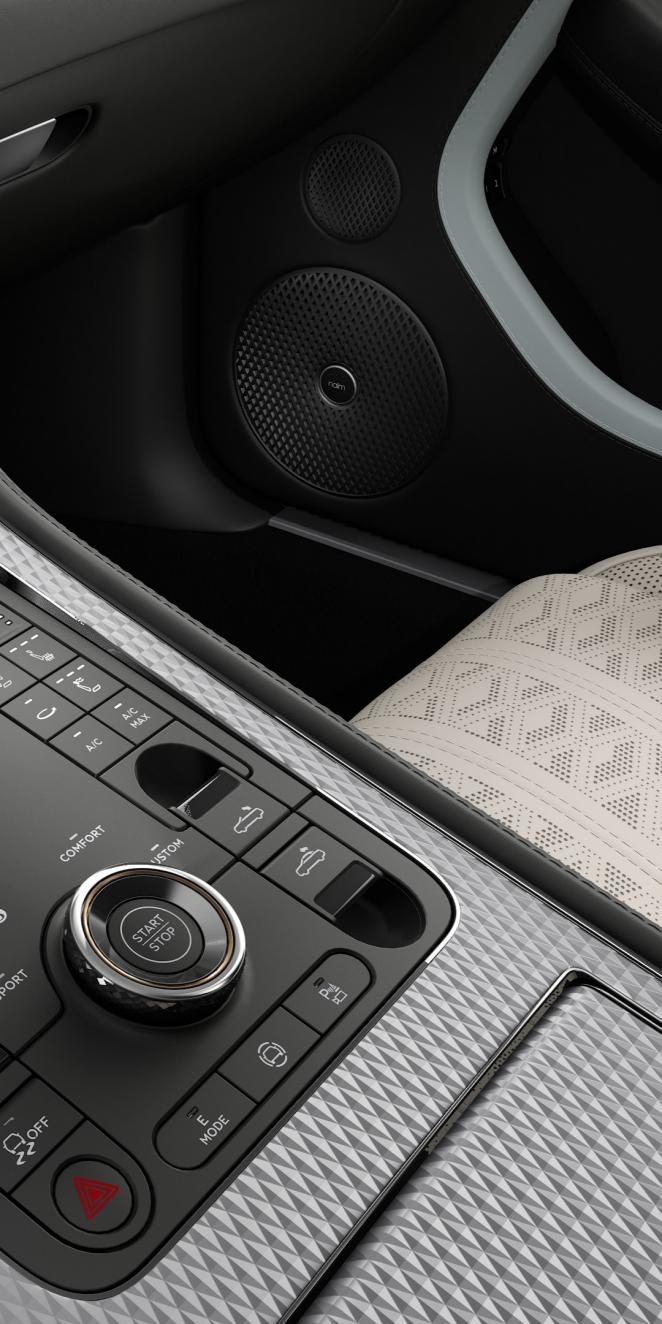 Naim for Bentley audio system in the Bentley Continental GTC Mulliner