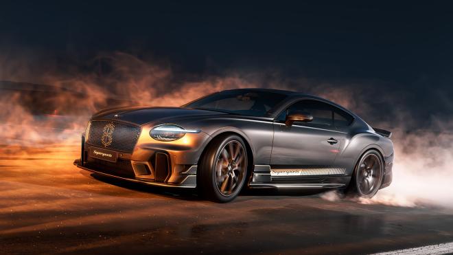 Bentley Supersports driving on a runway