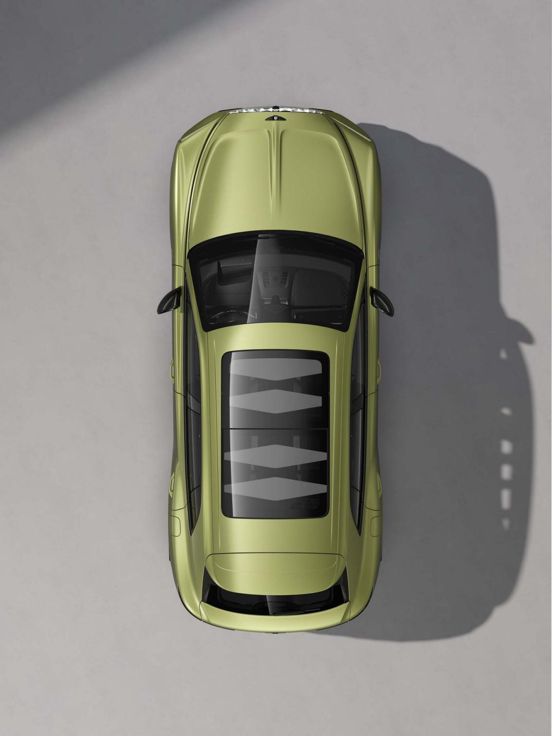 Top-down view of the Bentley Torcal S in Electrum Satin.