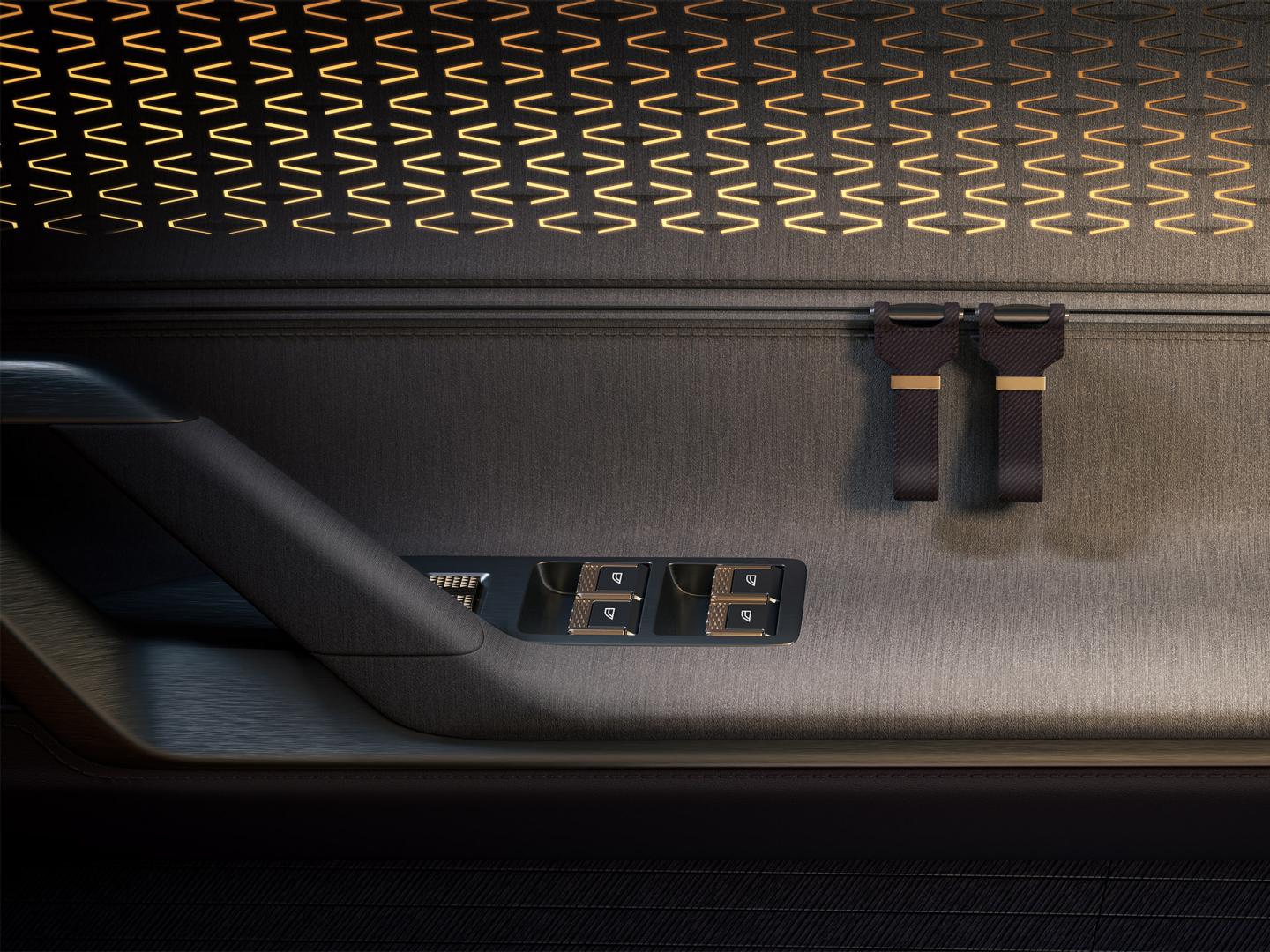 Close up of the sustainably manufactured door card in EXP 15