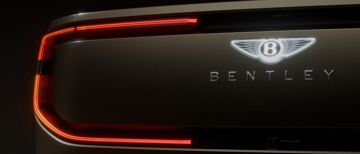 Close ups of the new Bentley wings (logo) as seen on EXP 15