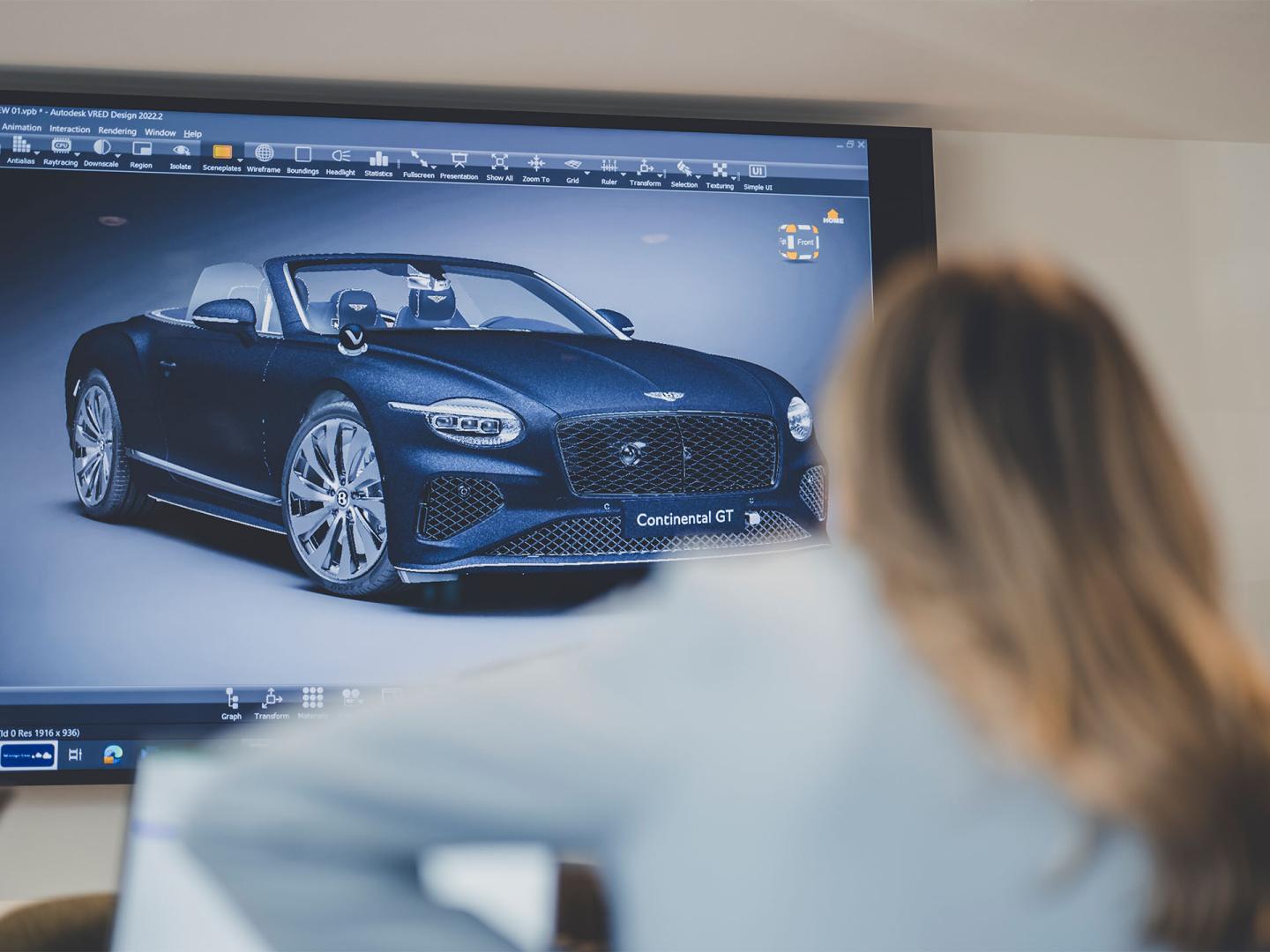 Customer customising a Continental GTC