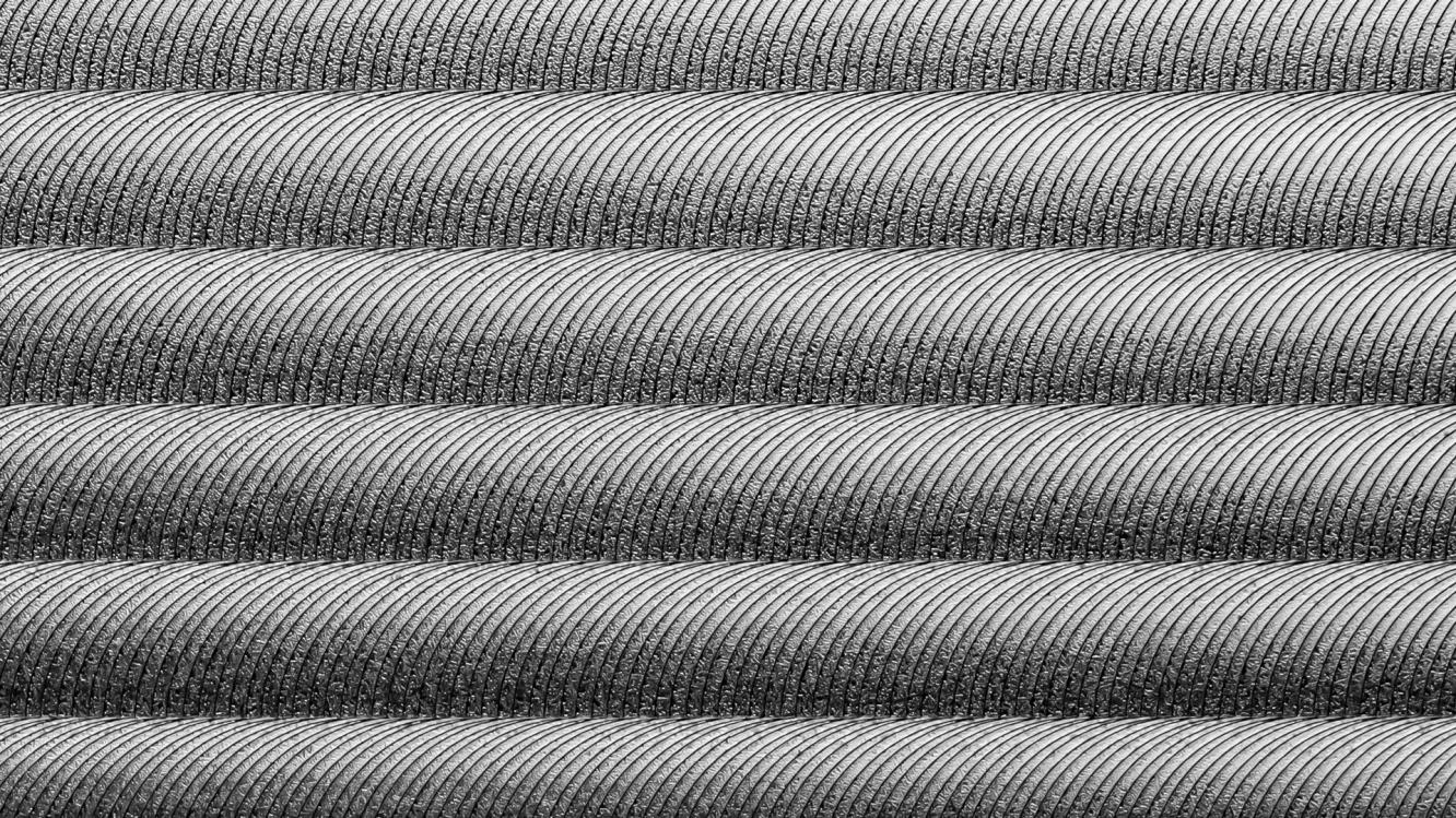 Close up textured view of Bentley technical finish