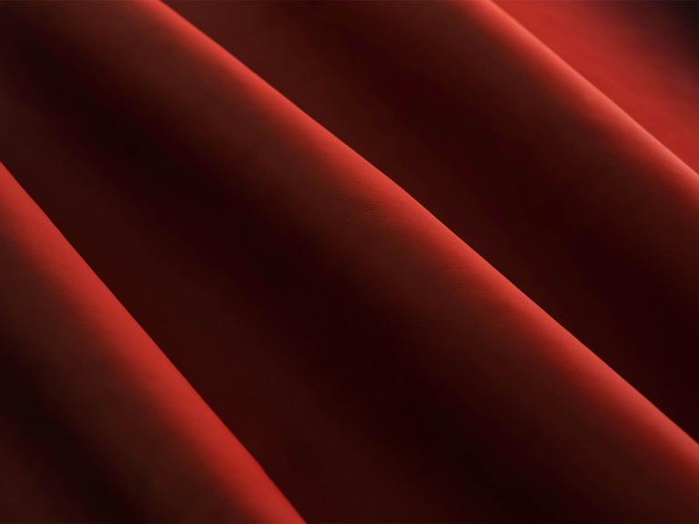 Infocus view of red hide texture for Bentley Continental GTC.