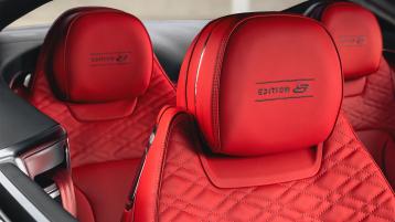 Bentley Continental GT Speed Edition 12 seat in Beluga Hide with Edition 12 Emblems in Contrast stitching featuring Precision Diamond Quilt.